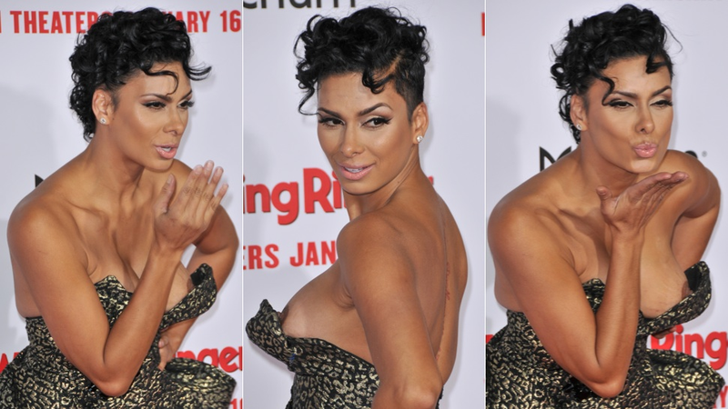 Illustration for article titled Rogue Boob Makes Surprise Appearance on Wedding Ringer Red Carpet